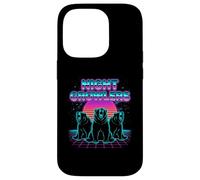 Night Growlers Retrowave Synthwave 80s Bear Roar Case for iPhone 14 Pro