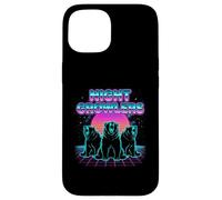 Night Growlers Retrowave Synthwave 80s Bear Roar Case for iPhone 15