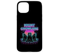 Night Growlers Retrowave Synthwave 80s Bear Roar Case for iPhone 15 Plus