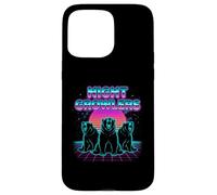 Night Growlers Retrowave Synthwave 80s Bear Roar Case for iPhone 15 Pro Max