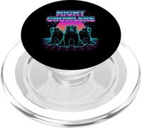 Night Growlers Retrowave Synthwave 80s Bear Roar PopSockets PopGrip for MagSafe