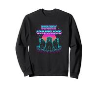 Night Growlers Retrowave Synthwave 80s Bear Roar Sweatshirt