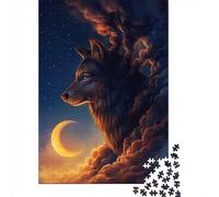 Night Guardian 1000-Piece Puzzle for Adults, 52x38cm/1000pcs; for Relaxed Evenings at The Table; Clean White Card Pieces for Sorting