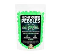 Night Guide Pebbles - Aquarium Decor Stepping Stones | Glowing Garden Stones Pebbles,for Aquarium Outdoor Landscape Patio Balcony Walkway Pathway Park Backyard
