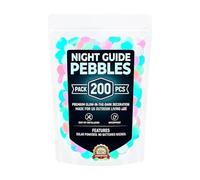 Night Guide Pebbles, Aquarium Decor Stepping Stones | Luminous Glow Dark Garden | for Outdoor, Landscape, Patio, Balcony, Walkway, Pathway, Backyard, Park
