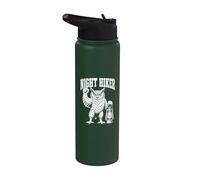 Night Hiker Funny Owl Lantern Wilderness Camping Design Stainless Steel Insulated Water Bottle
