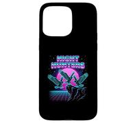 Night Hunters Eagles Retrowave Synthwave 80s Sky Case for iPhone 15 Pro Max