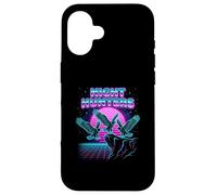 Night Hunters Eagles Retrowave Synthwave 80s Sky Case for iPhone 16