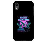 Night Hunters Eagles Retrowave Synthwave 80s Sky Case for iPhone XR