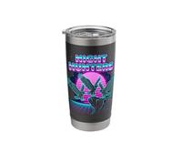 Night Hunters Eagles Retrowave Synthwave 80s Sky Stainless Steel Insulated Tumbler