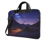 Night in the desert Laptop Bag 13 inch Business Briefcase for Men Women Water Resistant Laptop Shoulder Bag