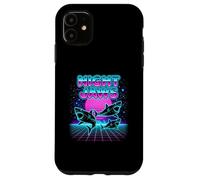 Night Jaws Retrowave Synthwave 80s Shark Cosmic Case for iPhone 11