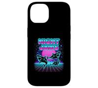 Night Jaws Retrowave Synthwave 80s Shark Cosmic Case for iPhone 14