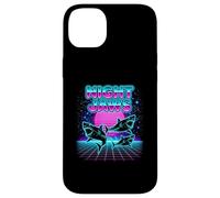 Night Jaws Retrowave Synthwave 80s Shark Cosmic Case for iPhone 14 Plus