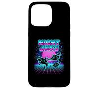 Night Jaws Retrowave Synthwave 80s Shark Cosmic Case for iPhone 15 Pro Max