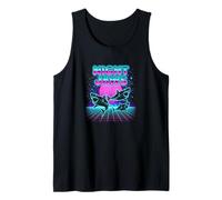 Night Jaws Retrowave Synthwave 80s Shark Cosmic Tank Top