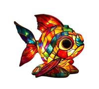 Night Lamp | Artistic Soft Glow Ornament, Retro Resin Rainbow Fish/Deer/Cactus/Turtle/Snail Ambient Lighting Animal Lamp | for Bedroom Study Apartment Dorm Boys Girls Kids Teens Students,