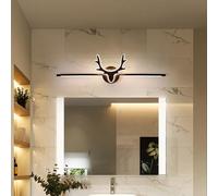 Night Lamp For Bedroom 22W LED Wall Light, 3 Lighting Modes 3000K-4000k-6000K, Antique Style with Deer Pattern, Decorative Wall Indoor, L40 x H22 cm, Bathroom, Mirror