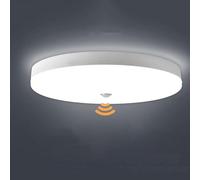 Night Lamp For Bedroom LED Ceiling Light Motion Sensor 30W 2400LM White Light 6000K IP44 LED Ceiling Staircase Bathroom Garage Hallway Kitchen, Balcony Φ195mm (Round,