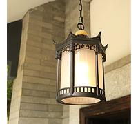Night Lamp For Bedroom Outdoor Hanging | Rustic Retro Garden Pendant Light - Die-cast Aluminum Chandelier - E27 - Suitable LED - 1 x 60 Watt