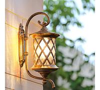 Night Lamp For Bedroom Outdoor wall light, classic lantern in aluminum and glass, 1 E27 bulb max 60 Watt, retro vintage ideal an entrance or a terrace, IP55