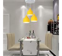 Night Lamp For Bedroom Pendant Light 3 Bulbs E27 Metal Retro Light Fixture Ceiling Light Aluminum Ceiling Lighting Living Room Kitchen Restaurant Cafe - Yellow