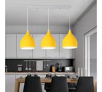 Night Lamp For Bedroom Pendant Light 3 Bulbs E27 With Holder 50cm,Metal Retro Light Fixture Ceiling Light Aluminum Ceiling Lighting Living Room Kitchen Restaurant Cafe