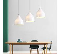 Night Lamp For Bedroom Pendant Light 3 Bulbs E27 With Holder 50cm,Metal Retro Light Fixture Ceiling Light Aluminum Ceiling Lighting Living Room Kitchen Restaurant Cafe