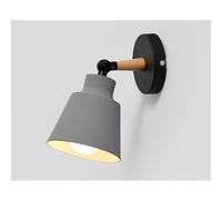 Night Lamp For Bedroom Vintage Industrial Wooden Wall Sconce Indoor Wall Rotatable Retro Wall Spotlight Wall Lighting Decoration Living Room Hallway - Without E27 Bulb