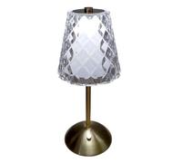 Night Lamp,LED Bar Desk Lamp Retro Rechargeable Stepless Lamp Dimmable Eye Protection Night Light 3 Color Modes Portable Bedside Lamp Touch Control for Home Bedroom (Double Cover)(Square Crystal)