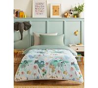 Night Lark Children's Coverless Duvet 10.5 Tog - Animal Atlas, Double