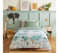 Night Lark - Junior Children's Coverless Duvet & Pillowcase Bedding Set - Luxury Bedding - Machine Washable - Hypoallergenic (Animal Atlas, 10.5 Tog - Double)