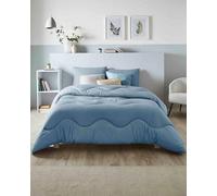 Night Lark Coverless Duvet Linen Collection - Coverless Duvet Single 10.5 tog with Advanced Smartfil® Fibre, Machine Washable, Hypoallergenic - Twilight Blue, Double Bed Size