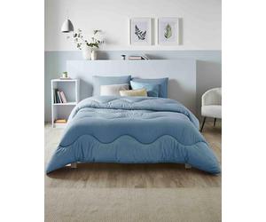 Night Lark Coverless Duvet 10.5 Tog Linen - Twilight Blue, Single | Advanced Smartfil® Fibre, Machine Washable, Hypoallergenic, Coverless Duvet Single Bed Size