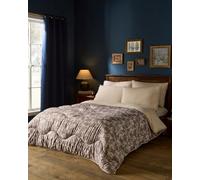Night Lark Coverless Duvet 10.5 Tog - Mocha Woodland Creatures, Double | Advanced Smartfil® Fibre, Machine Washable, Hypoallergenic, Design, Coverless Duvet Double Bed Size & Pillowcase Set