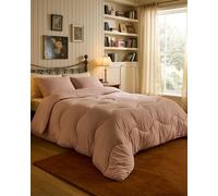 Night Lark Coverless Duvet 4.5 Tog Plain Dye - Dusky Rose, King Size | Advanced Smartfil® Fibre, Machine Washable, Hypoallergenic, Coverless Duvet King Bed Size & Pillowcase Set