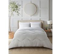 Night Lark - Coverless Duvet - Seersucker Collection - Soft Touch Luxury Bedding - Machine Washable - Hypoallergenic (Nordic Mist Grey, 4.5 Tog - Double.)