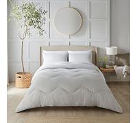 Night Lark - Coverless Duvet - Seersucker Collection - Soft Touch Luxury Bedding - Machine Washable - Hypoallergenic (Nordic Mist Grey, 4.5 Tog - Super King.)