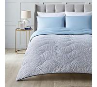 Night Lark Coverless Duvet Double 6 Tog Spring Summer - Blue Garden. Supersoft, Cosy & Lightweight Quilt. Machine Washable & Quick Drying, All in One Reversible Comforter Pillowcase Set