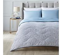 Night Lark Coverless Duvet King Size 6 Tog Spring Summer - Blue Garden. Supersoft, Cosy & Lightweight Quilt. Machine Washable & Quick Drying, All in One Reversible Comforter Pillowcase Set