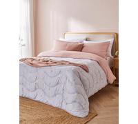Night Lark Coverless Duvet and Pillowcase Set, Spring Summer Collection - 6 Tog Single Coverless Duvet with Smartfil® Fibre, Machine Washable, Hypoallergenic - Vintage Stripes, Single Bed Size
