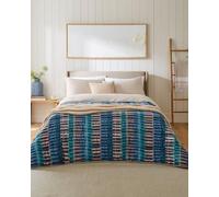 Night Lark Coverless Duvet and Pillowcase Set, Spring Summer Collection - 6 Tog Super King Coverless Duvet, Smartfil® Fibre, Machine Washable, Hypoallergenic - Twilight Stripes, Super King Bed Size