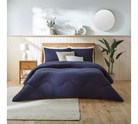 Night Lark Coverless Duvet Cotton Waffle Collection - Coverless Duvet Single 10.5 Tog with Advanced Smartfil® Fiber, Machine Washable, Hypoallergenic - Navy, Single Bed Size