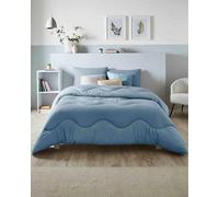 Night Lark Coverless Duvet King Size 10.5 Tog - Linen Collection - Twilight Blue. Supersoft, Cosy and Lightweight Quilt. Machine Washable, Hypoallergenic, Quick Drying All in One Reversible Comforter