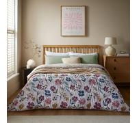 Night Lark Coverless Duvet & Pillowcase Set - Lightweight, Reversible, Hypoallergenic - Autumn Collection - All-in-One Comforter - Machine Washable (Autumn Meadow, Single - 10.5 Tog)