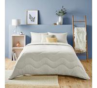 Night Lark Coverless Duvet Single 10.5 Tog - Tufted Dots Collection. Warm Sand, Supersoft, Warm, Cosy Quilt & Pillowcase Set. Machine Washable, Hypoallergenic, Quick Drying All in One Comforter