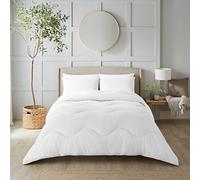 Night Lark - Coverless Duvet - Seersucker Collection - Soft Touch Luxury Bedding - Machine Washable - Hypoallergenic (Polar White, 10.5 Tog - Single.)