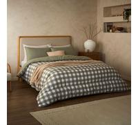 Night Lark Seersucker Olive Gingham Coverless 10.5 Tog Duvet & Pill... GINGHAM OLIVE SINGLE