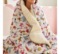 Night Lark x Eleanor Bowmer Dog Print Cosy Throw WINTER DOGS SINGLE