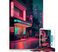 Night Life 1000 Piece Jigsaw Puzzle for Adults Brain Tease Toy Together Fun Perfect Cut (38x52cm)